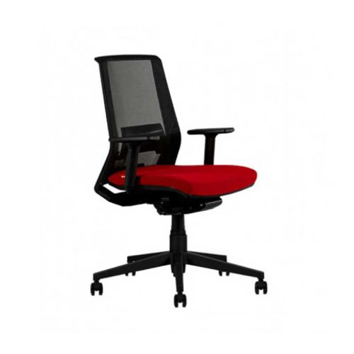 صندلی کارمندی OCT750نیلپر red,صندلی کارشناسی,صندلی اداری,صندلی ارگونومیک