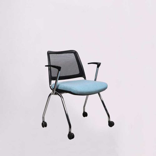 صندلی اداری چهارپایه لیو کد Q46b, صندلی چهارپایه تاشو,صندلی چهارپایه فلزی,صندلی چهارپایه محکم